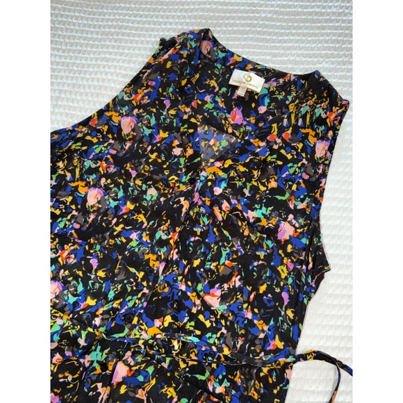Collective Concepts Dresses & Skirts - Collective Concepts Dress Womens Medium Black Multicolor Abstract Splatter Mini